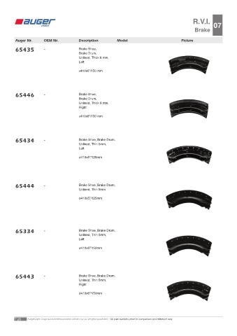 Spare parts OEM cross-references