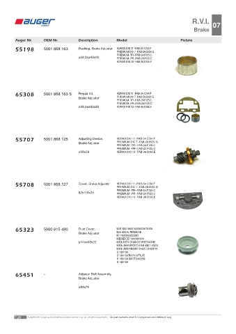 Spare parts OEM cross-references