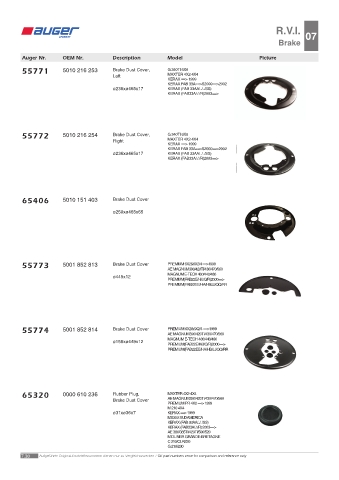 Spare parts OEM cross-references