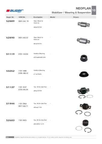 Spare parts OEM cross-references