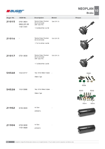 Spare parts OEM cross-references