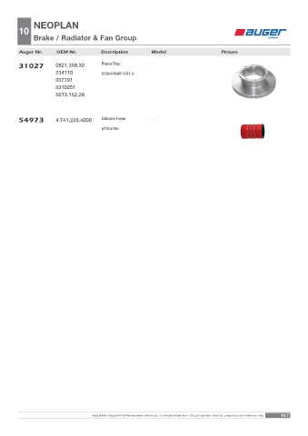 Spare parts OEM cross-references