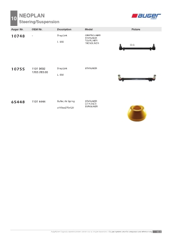 Spare parts OEM cross-references