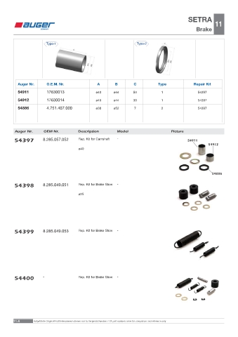 Spare parts OEM cross-references