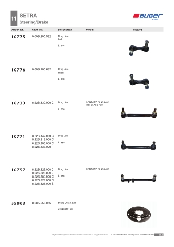 Spare parts OEM cross-references