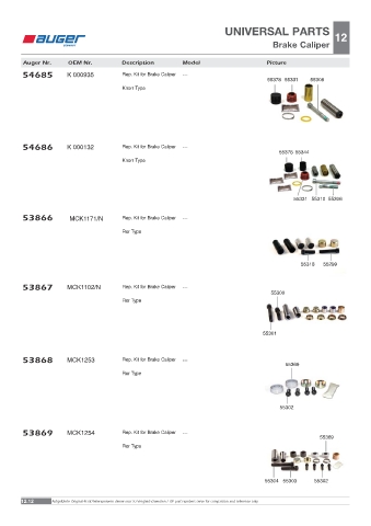 Spare parts OEM cross-references