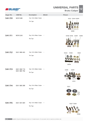 Spare parts OEM cross-references