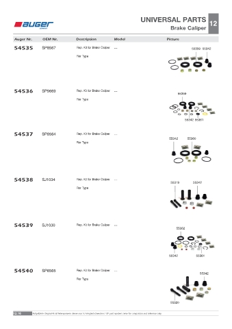 Spare parts OEM cross-references