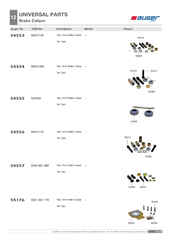 Spare parts OEM cross-references