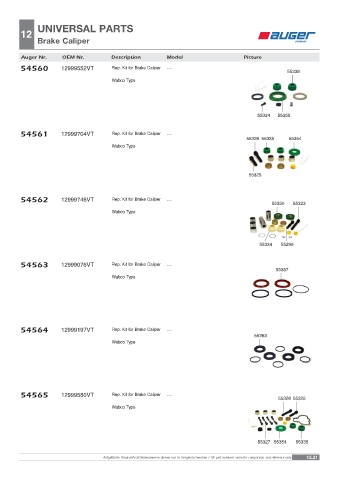 Spare parts OEM cross-references