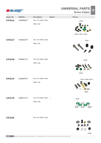 Spare parts OEM cross-references