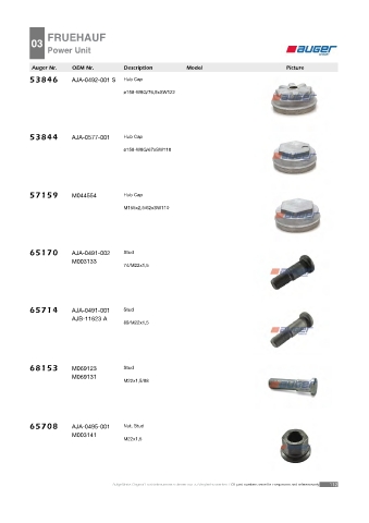 Spare parts cross-references for trucks and trailers