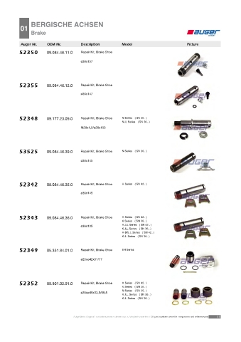 Spare parts cross-references for trucks and trailers