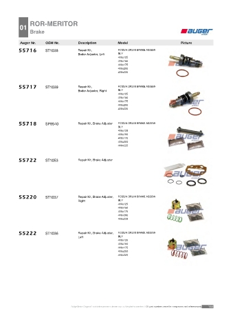 Spare parts cross-references for trucks and trailers