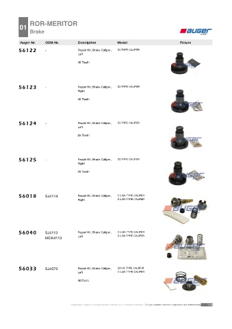 Spare parts cross-references for trucks and trailers