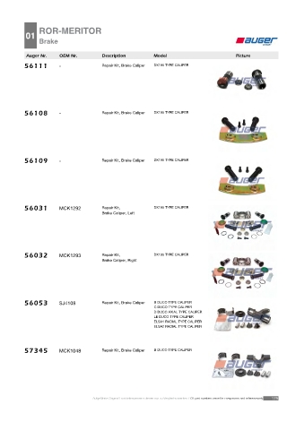 Spare parts cross-references for trucks and trailers