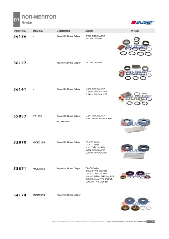 Spare parts cross-references for trucks and trailers