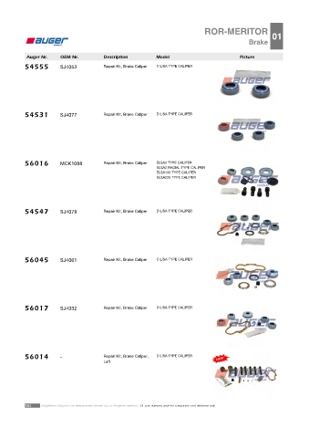 Spare parts cross-references for trucks and trailers