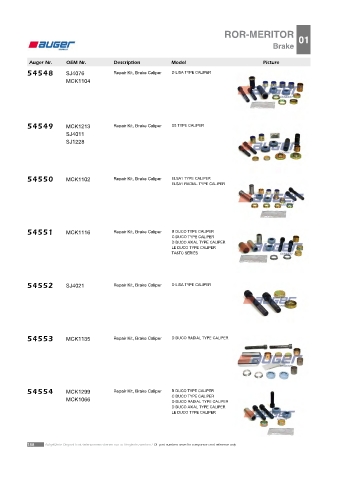 Spare parts cross-references for trucks and trailers