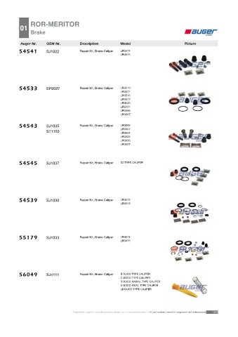 Spare parts cross-references for trucks and trailers