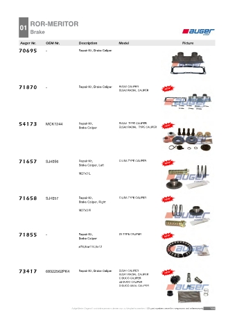 Spare parts cross-references for trucks and trailers