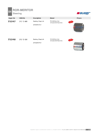 Spare parts cross-references for trucks and trailers