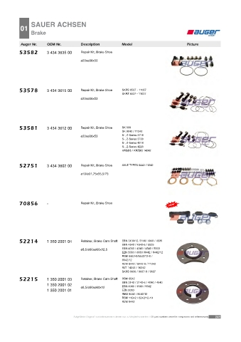 Spare parts cross-references for trucks and trailers