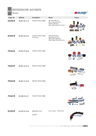 Spare parts cross-references for trucks and trailers