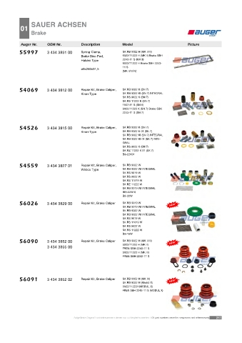 Spare parts cross-references for trucks and trailers