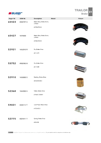 Spare parts cross-references for trucks and trailers