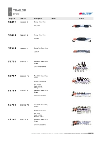 Spare parts cross-references for trucks and trailers