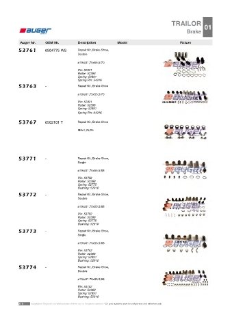 Spare parts cross-references for trucks and trailers