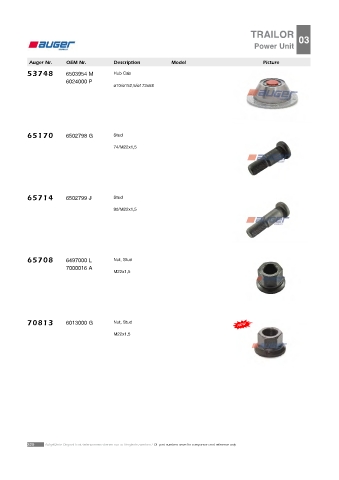 Spare parts cross-references for trucks and trailers