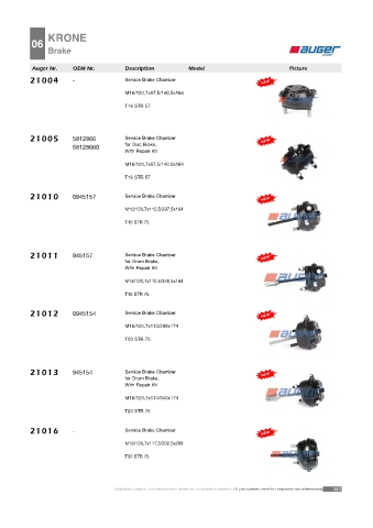 Spare parts cross-references for trucks and trailers