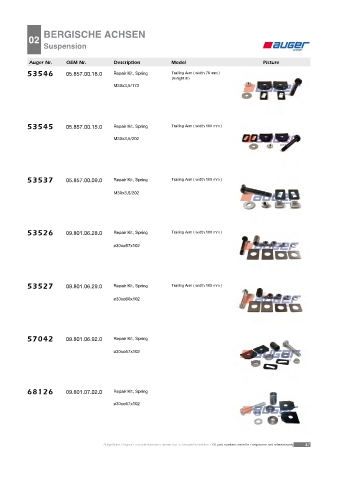 Spare parts cross-references for trucks and trailers