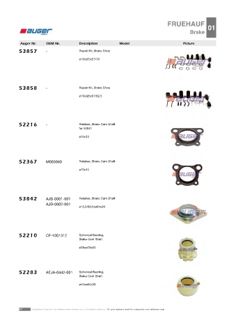 Spare parts cross-references for trucks and trailers