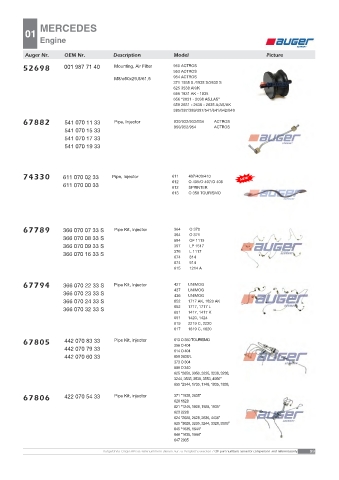 AUGER for trucks MERCEDES