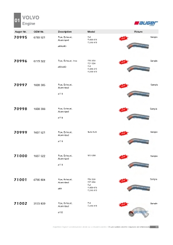 AUGER for trucks VOLVO