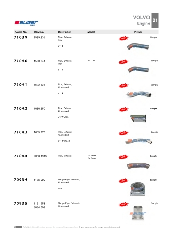 AUGER for trucks VOLVO