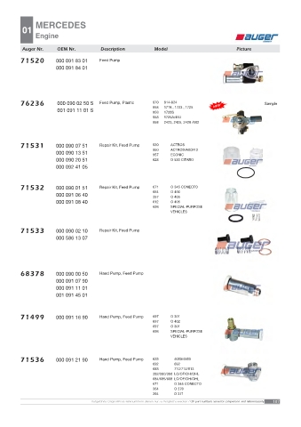 AUGER for trucks MERCEDES