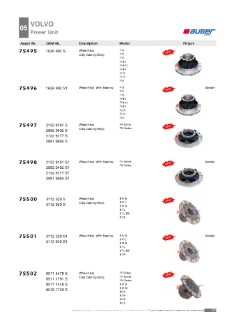 AUGER for trucks VOLVO