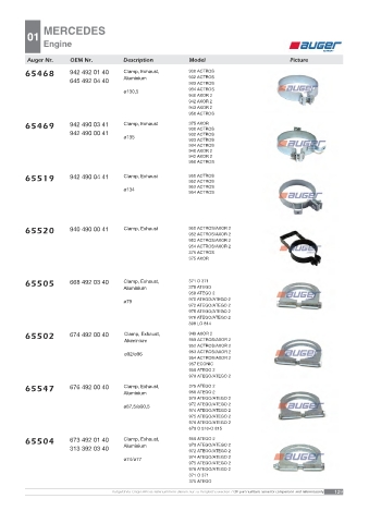 AUGER for trucks MERCEDES