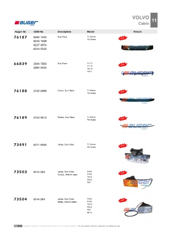 AUGER for trucks VOLVO