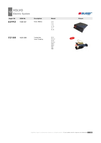 AUGER for trucks VOLVO