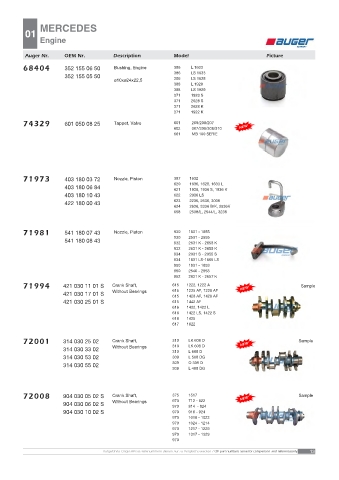 AUGER for trucks MERCEDES