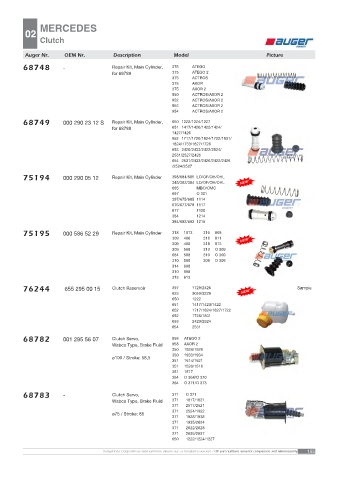 AUGER for trucks MERCEDES