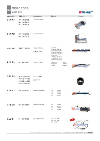 AUGER for trucks MERCEDES