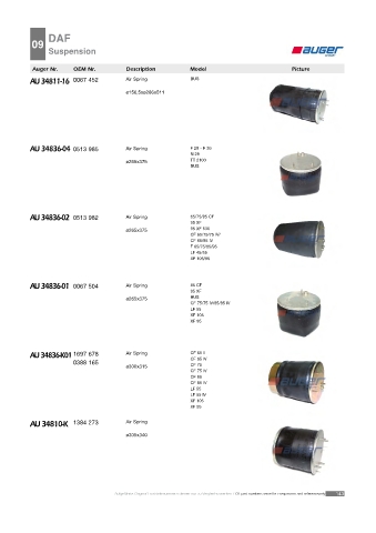 AUGER for trucks DAF