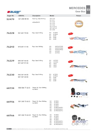 AUGER for trucks MERCEDES