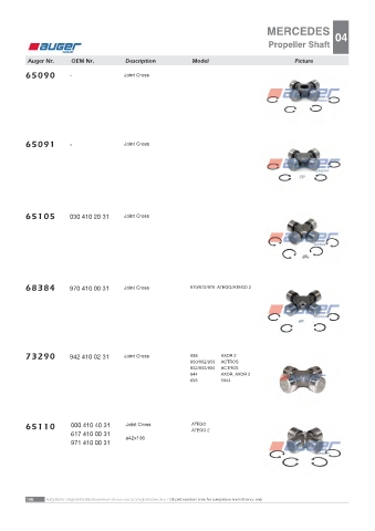 AUGER for trucks MERCEDES